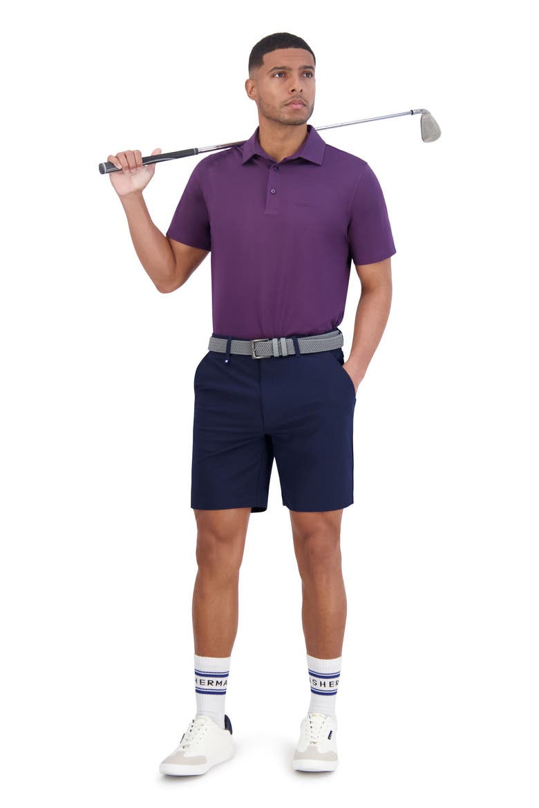 Solid Tech Pique Sports Fit Polo, Alternate, color, PURPLE
