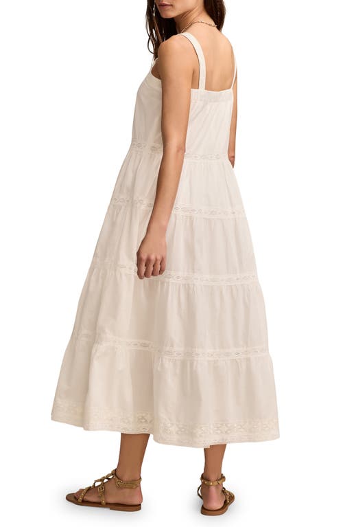 Lucky Brand Market Day Sleeveless Tiered Maxi Dress In Neutral