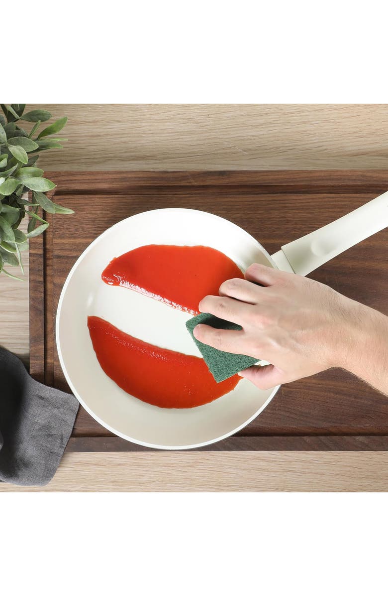 Gibson Home Plaza Cafe 7 Piece Forged Aluminum Cookware Set, Alternate, color, Linen