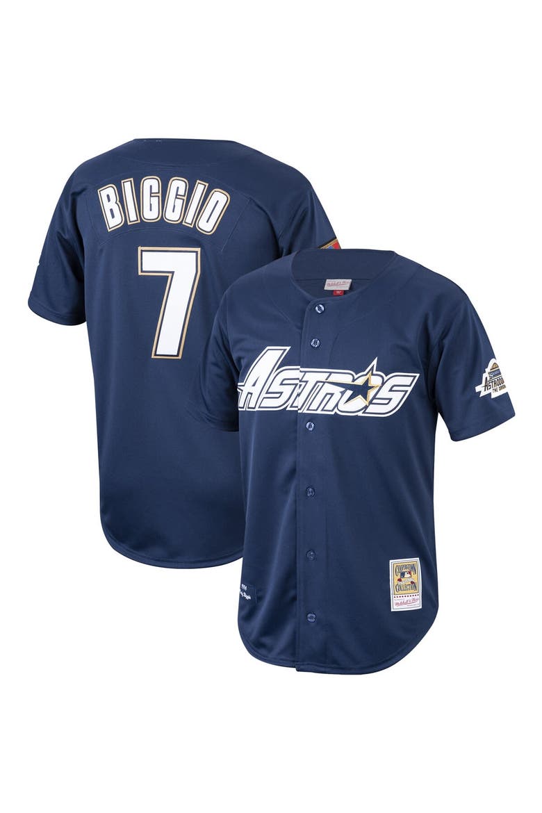 Men's Mitchell & Ness Craig Biggio Navy Houston Astros Cooperstown Collection 1994 Authentic Jersey, Main, color, Navy