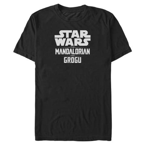 Men's Star Wars The Mandalorian and Grogu Official Bold Logo  Graphic T-Shirt