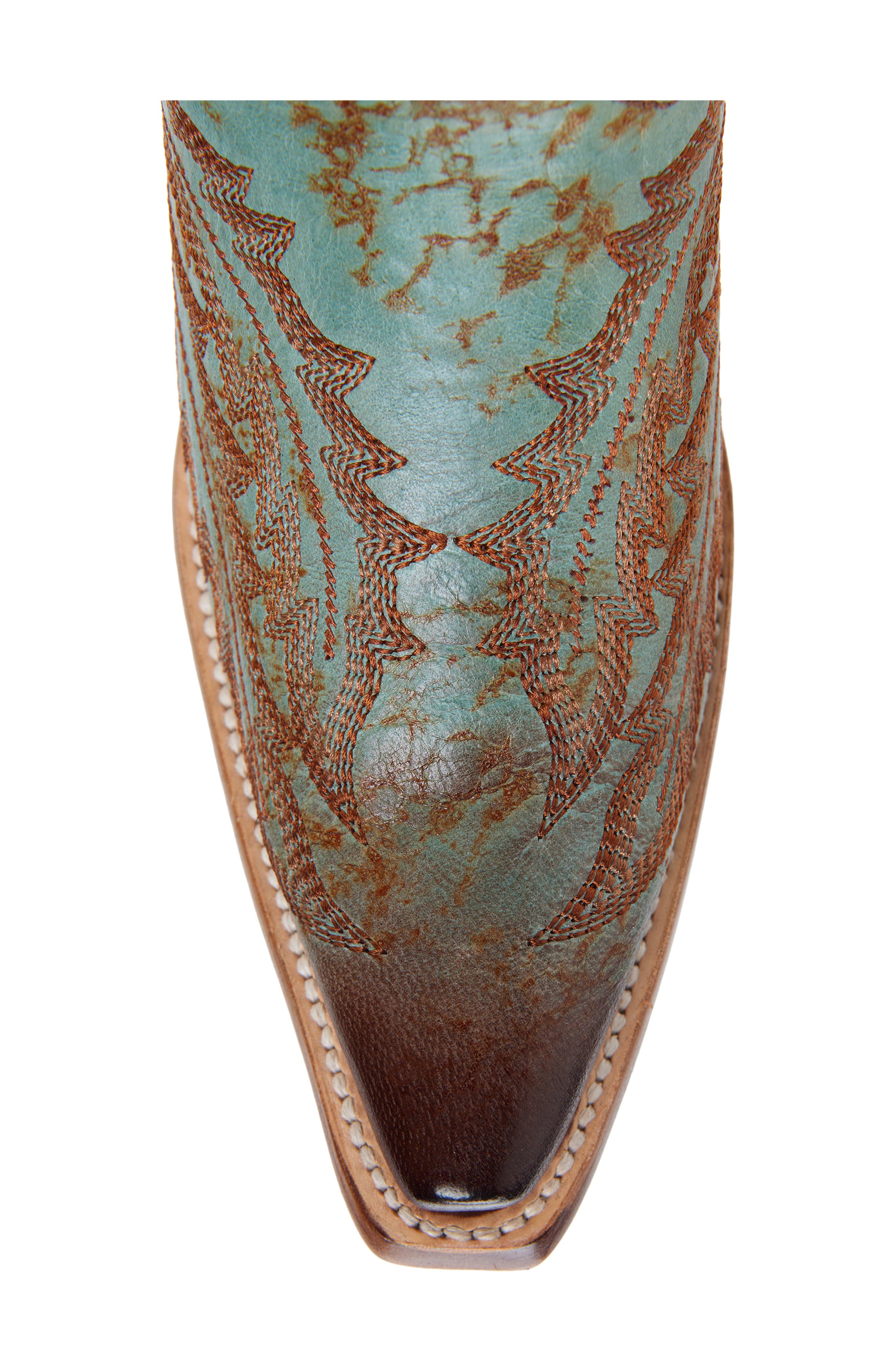 CORRAL Embroidered Mid Calf Western Boot, Alternate, color, Green