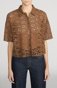 FRAME The Downing Eyelet Polo
