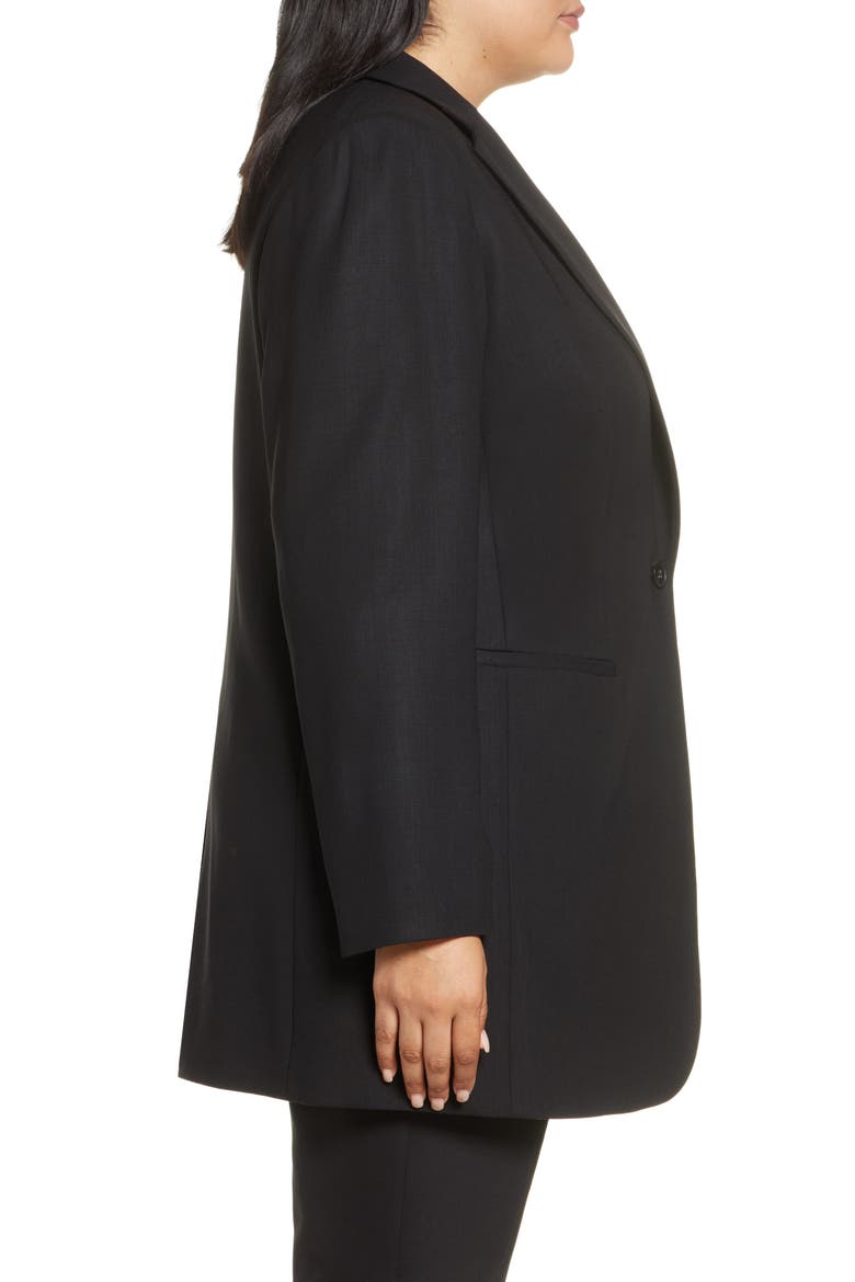 Beau Stretch Wool Blazer, Alternate, color, BLACK