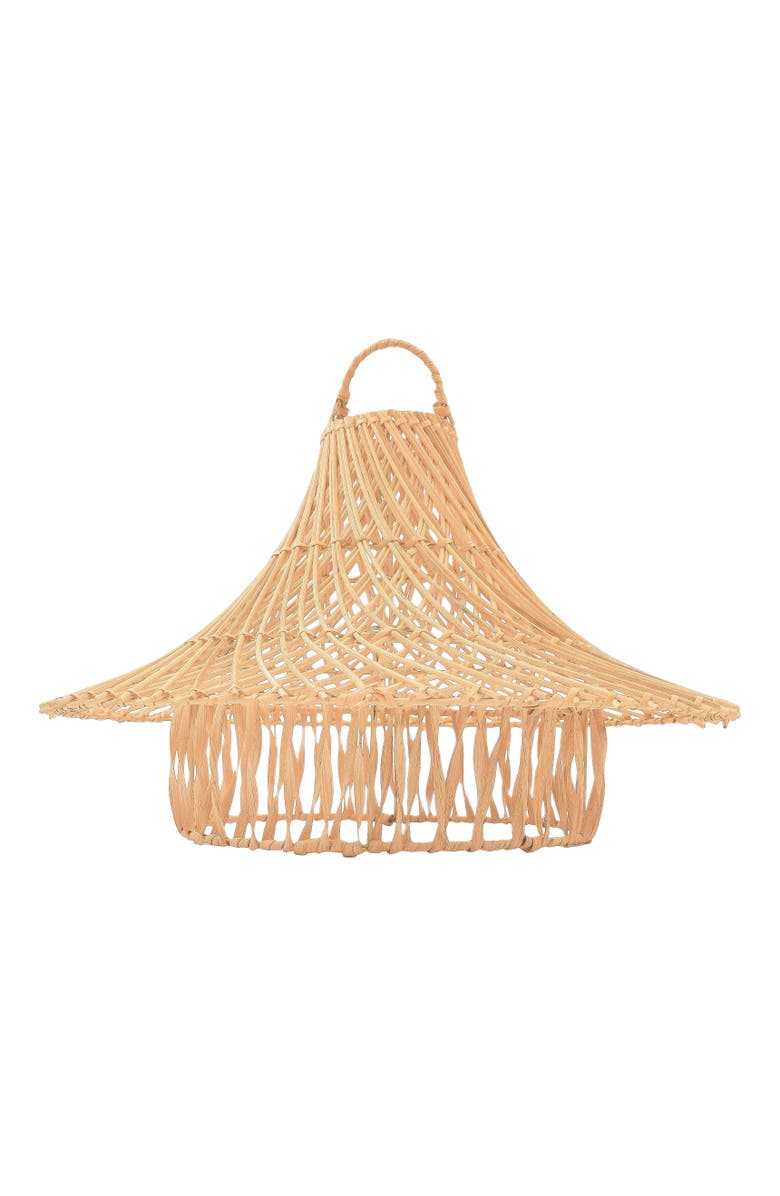 The Artisan & Company Caping Rattan Pendant Ceiling Light, Main, color, Natural