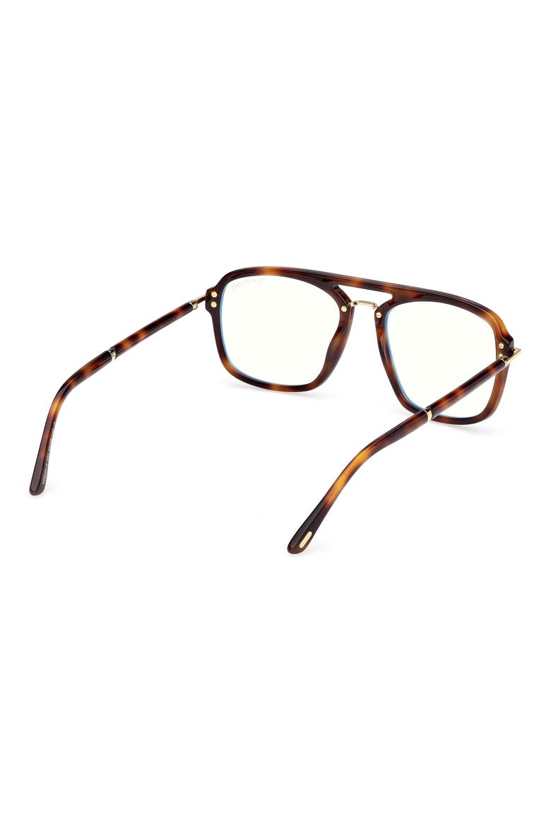 54mm Navigator Blue Light Blocking Glasses, Alternate, color, CLASSIC HAVANA YELLOW GOLD