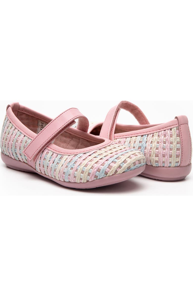 CHILDRENCHIC Kids' Iris Rainbow Mary Jane Flat, Alternate, color, Rainbow