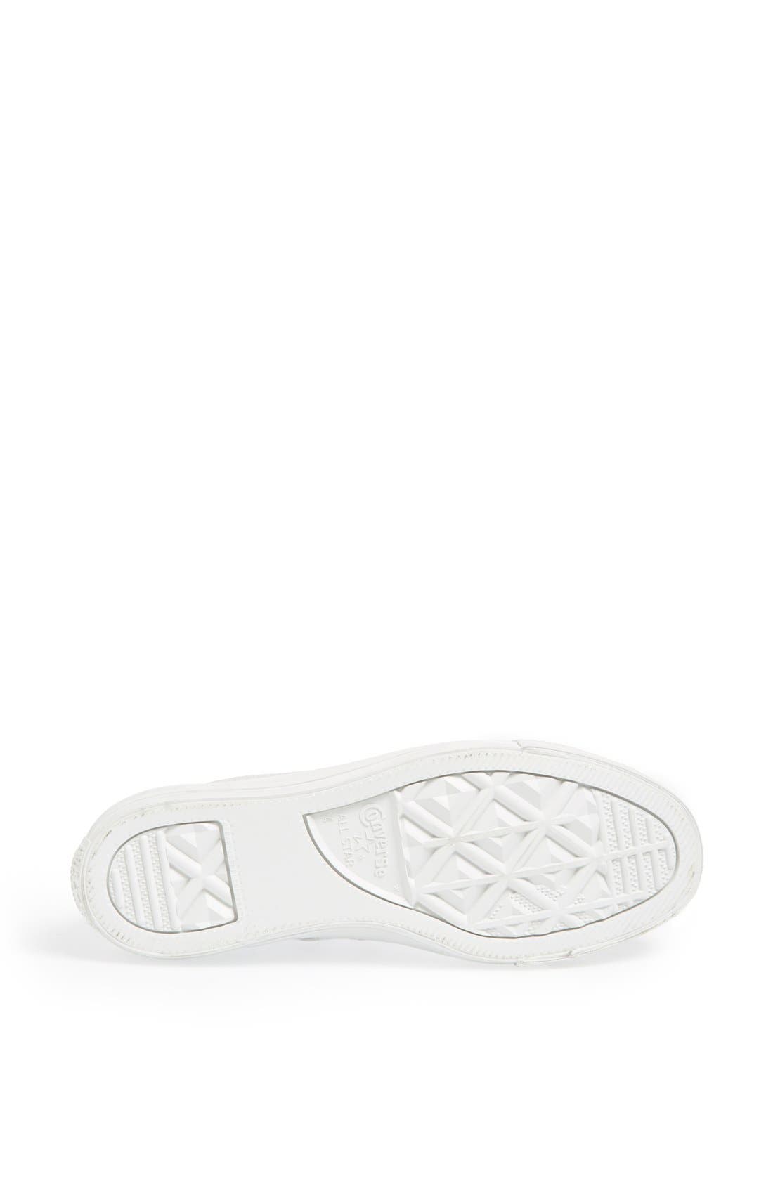 Chuck Taylor® All Star® Low Sneaker, Alternate, color, SILVER/ WHITE