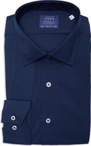 Lorenzo Uomo Travel Cotton Stretch Trim Fit Dress Shirt