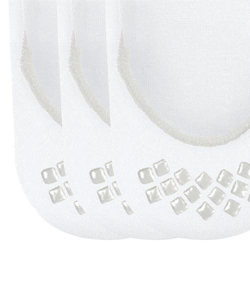 Falke Step Cotton 3-pack No Show Socks In White
