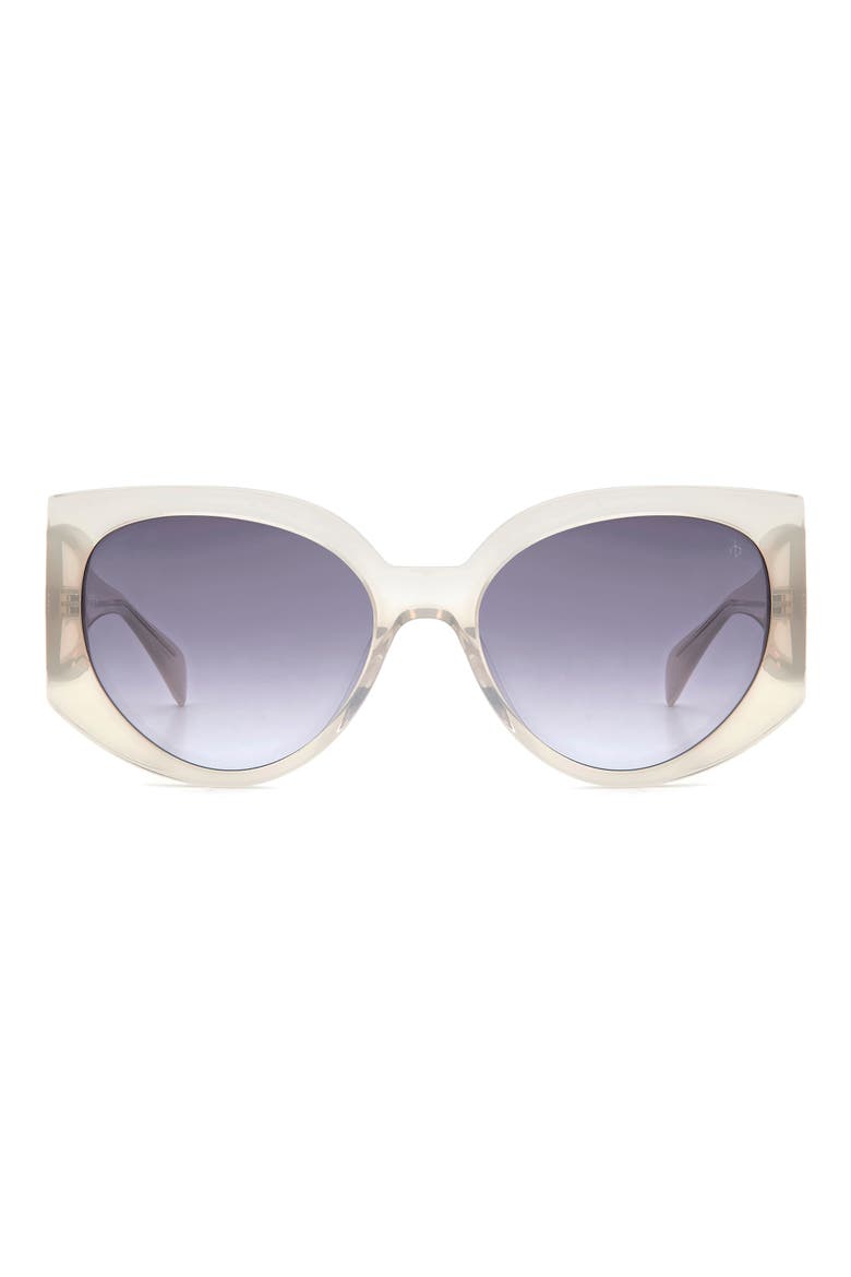 58mm Cat Eye Sunglasses, Main, color, GREY