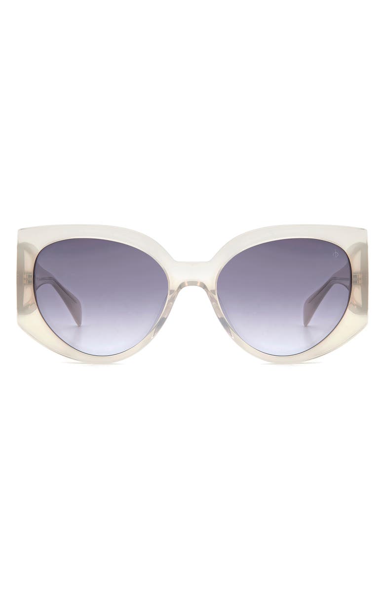 rag & bone 58mm Cat Eye Sunglasses, Main, color, Grey