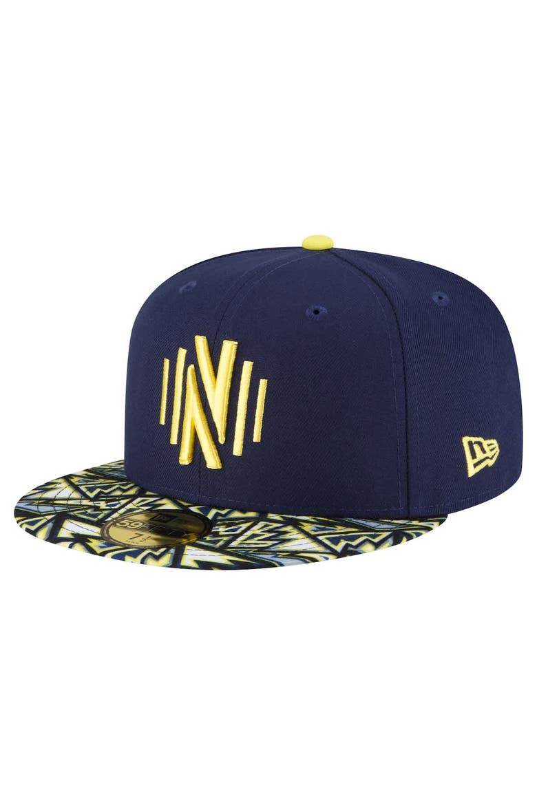 Men's New Era Navy Nashville SC Element Tech Pack 59FIFTY Fitted Hat, Main, color, Navy