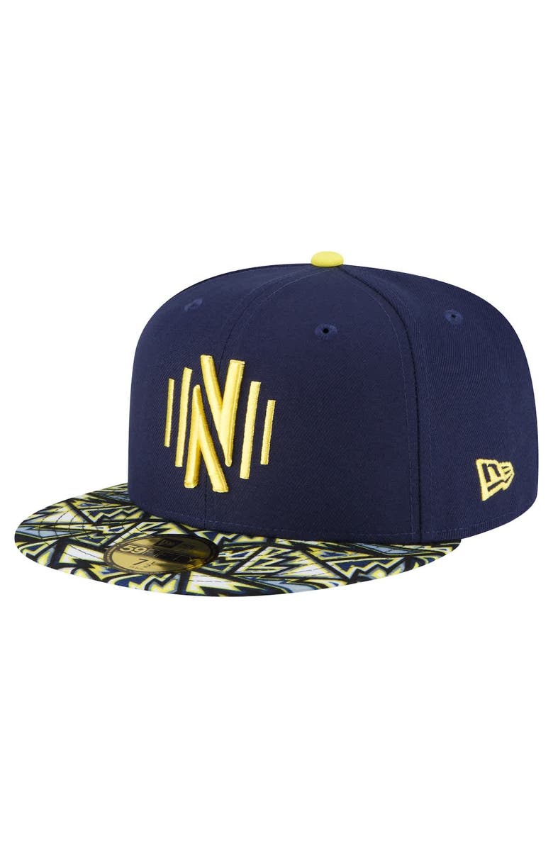 New Era Men's New Era Navy Nashville SC Element Tech Pack 59FIFTY Fitted Hat, Main, color, Navy