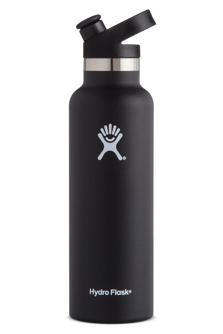 21-Ounce Standard Mouth Bottle with Sport Cap, Main, color, BLACK