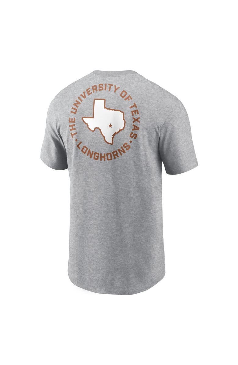 Nike Men's Nike Heather Gray Texas Longhorns Campus 2-Hit T-Shirt, Alternate, color, Heather Gray