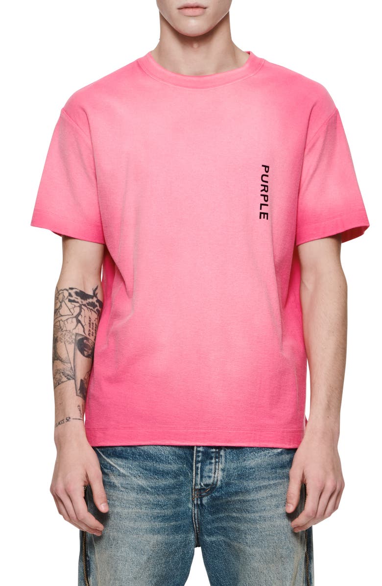 PURPLE BRAND Ombré Cotton Graphic T-Shirt, Main, color, 