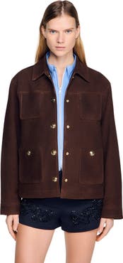 SANDRO Suede jacket