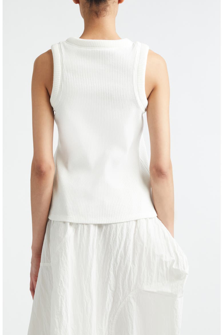 Circle Rib Tank, Alternate, color, WHITE