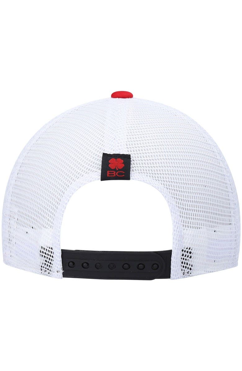 Black Clover Men's Red/White South Dakota Coyotes Motto Trucker Snapback Hat, Alternate, color, Red