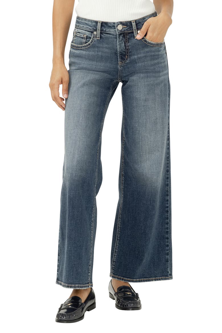 Suki Curvy Mid Rise Wide Leg Jeans, Main, color, BILLIE