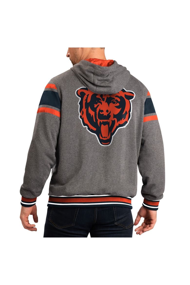 Men's G-III Sports by Carl Banks Navy/Gray Chicago Bears Extreme Full Back Reversible Hoodie Full-Zip Jacket, Alternate, color, Navy