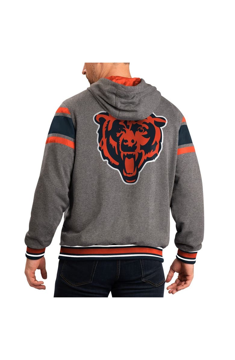 G-III SPORTS BY CARL BANKS Men's G-III Sports by Carl Banks Navy/Gray Chicago Bears Extreme Full Back Reversible Hoodie Full-Zip Jacket, Alternate, color, Navy
