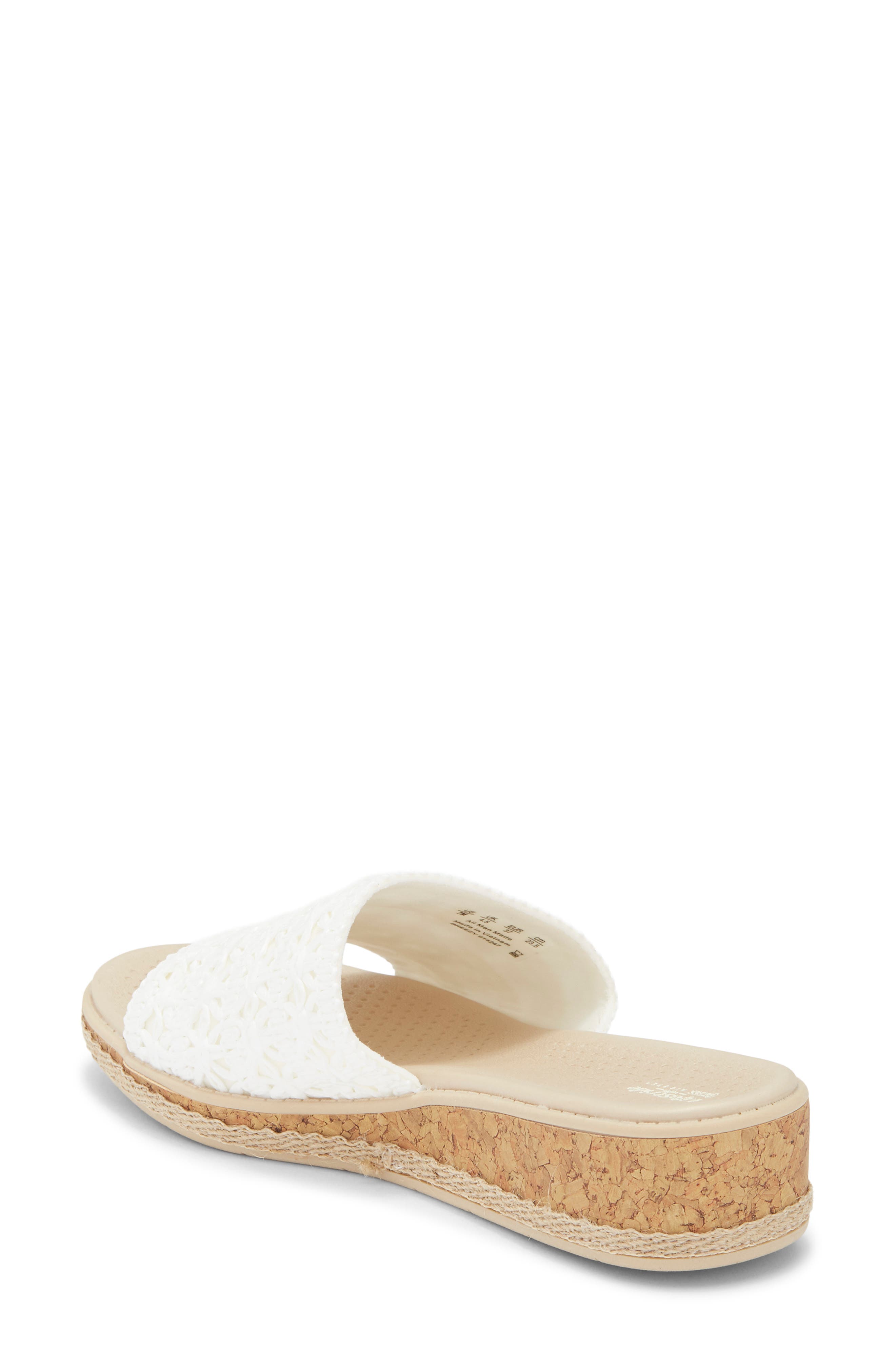 Breezy Slide Sandal, Alternate, color, BRIGHT WHITE