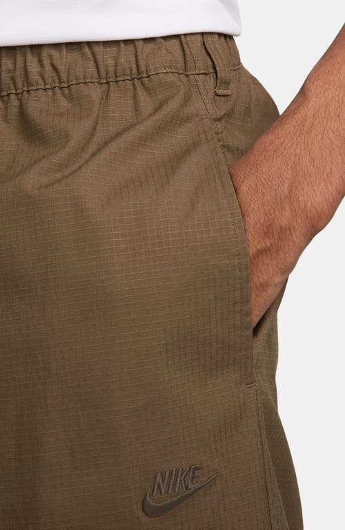 Nike Sportswear Club Stretch Cotton Ripstop Cargo Pants In Brown