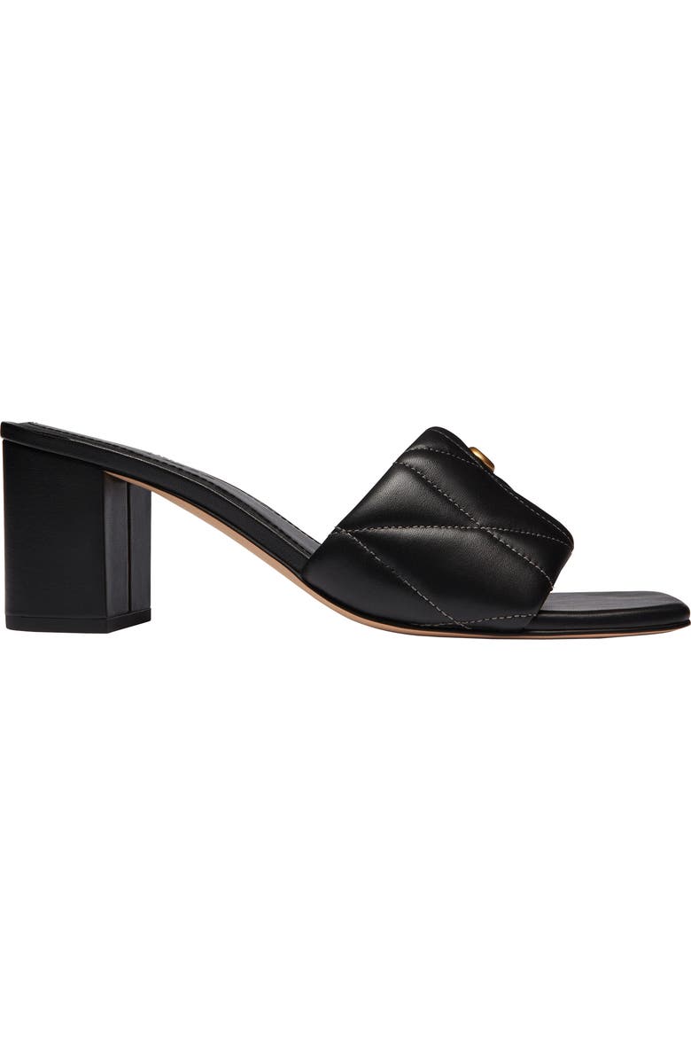 COACH Quilted Leather Block Heel Sandal, Alternate, color,