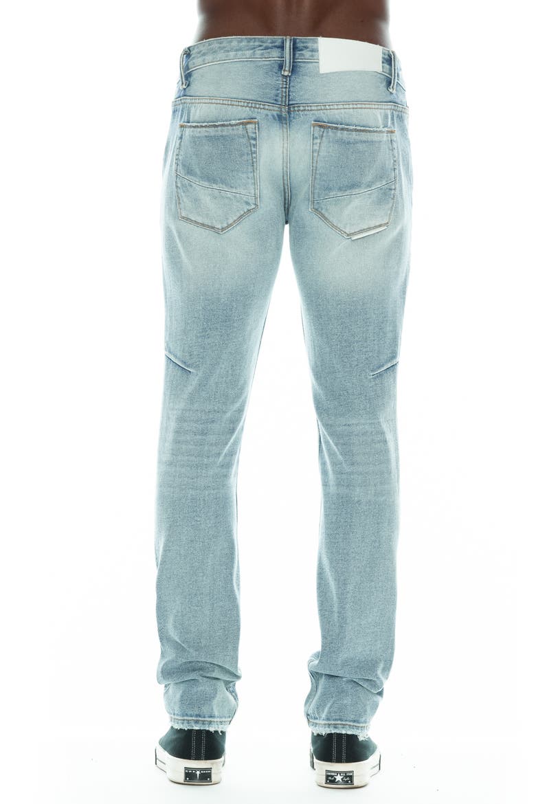 Belted Rocker Cotton Jeans, Alternate, color, BLEACH