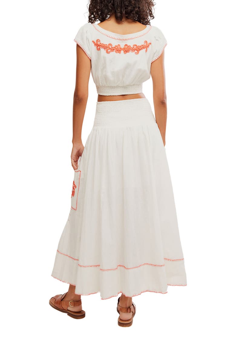 Wild at Heart Crop Top & Maxi Skirt Set, Alternate, color, THRIVING CORAL COMBO