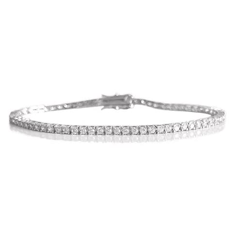 The Margo 4 Prong 2mm Tennis Bracelet