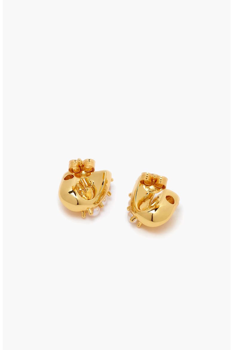 Ever Stud Pearl Earrings in Gold, Alternate, color, Gold