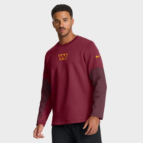Men's Nike Burgundy Washington Commanders Sideline Scripted to Win Performance Long Sleeve T-Shirt