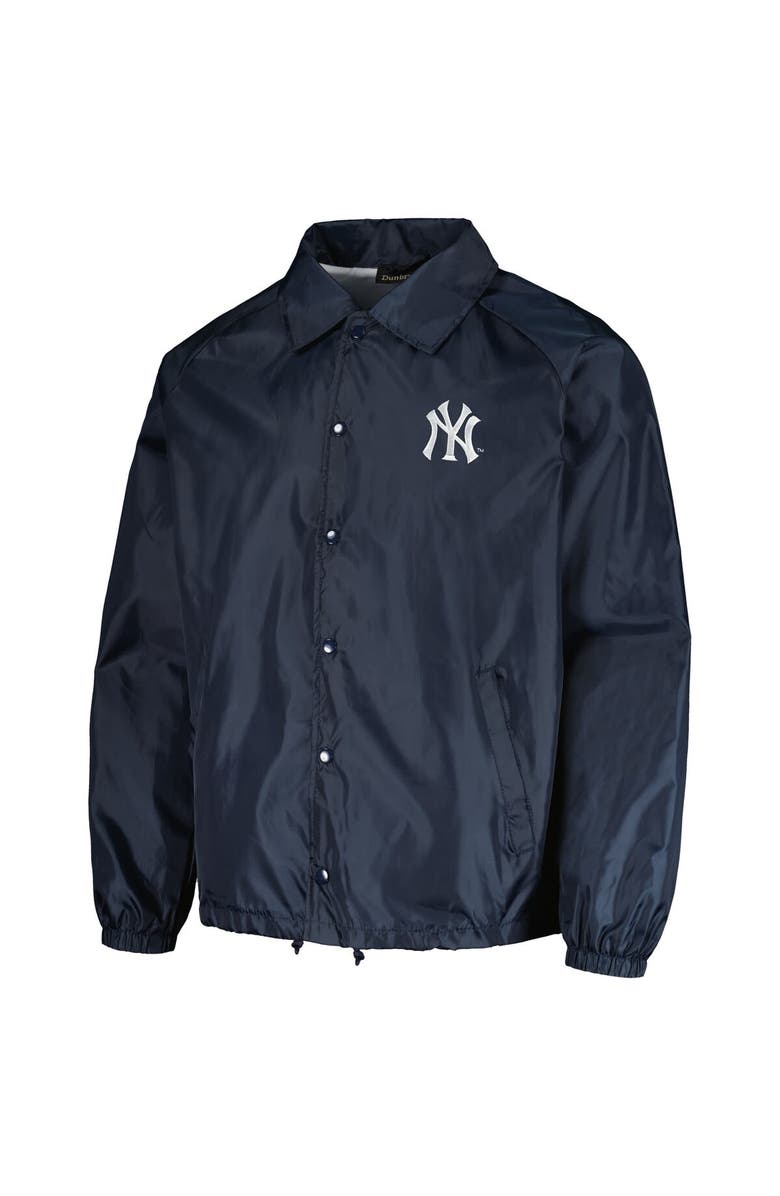 DUNBROOKE Men's Dunbrooke  Navy New York Yankees Coach's Raglan Full-Snap Windbreaker Jacket, Alternate, color, 