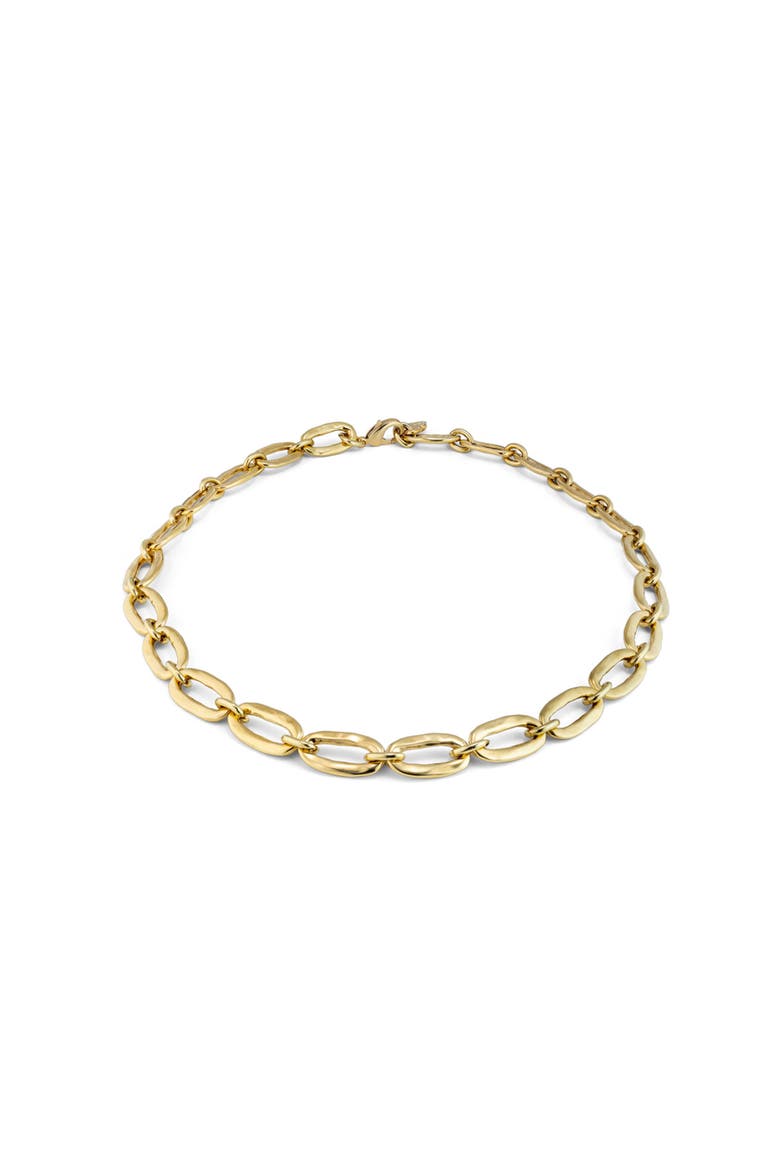 18K Gold-Plated Link Necklace, Main, color, Gold
