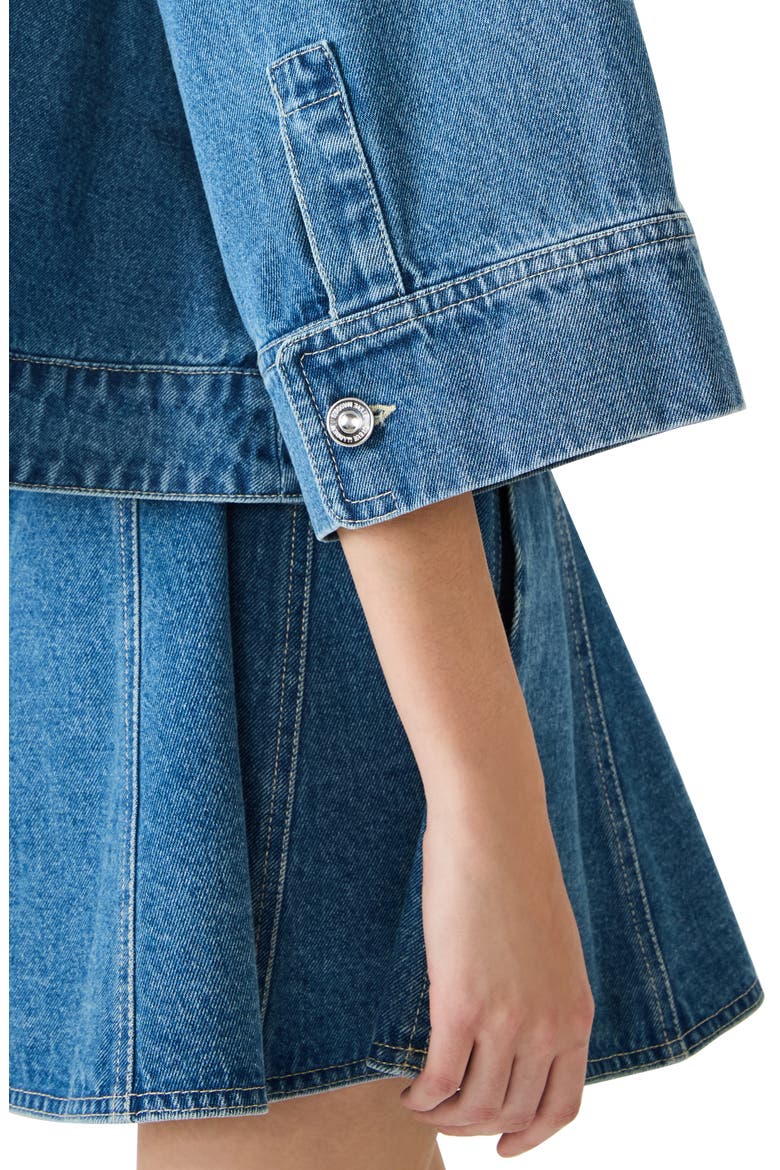 Rhode Denim Swing Jacket, Alternate, color, ARUBA BLUE