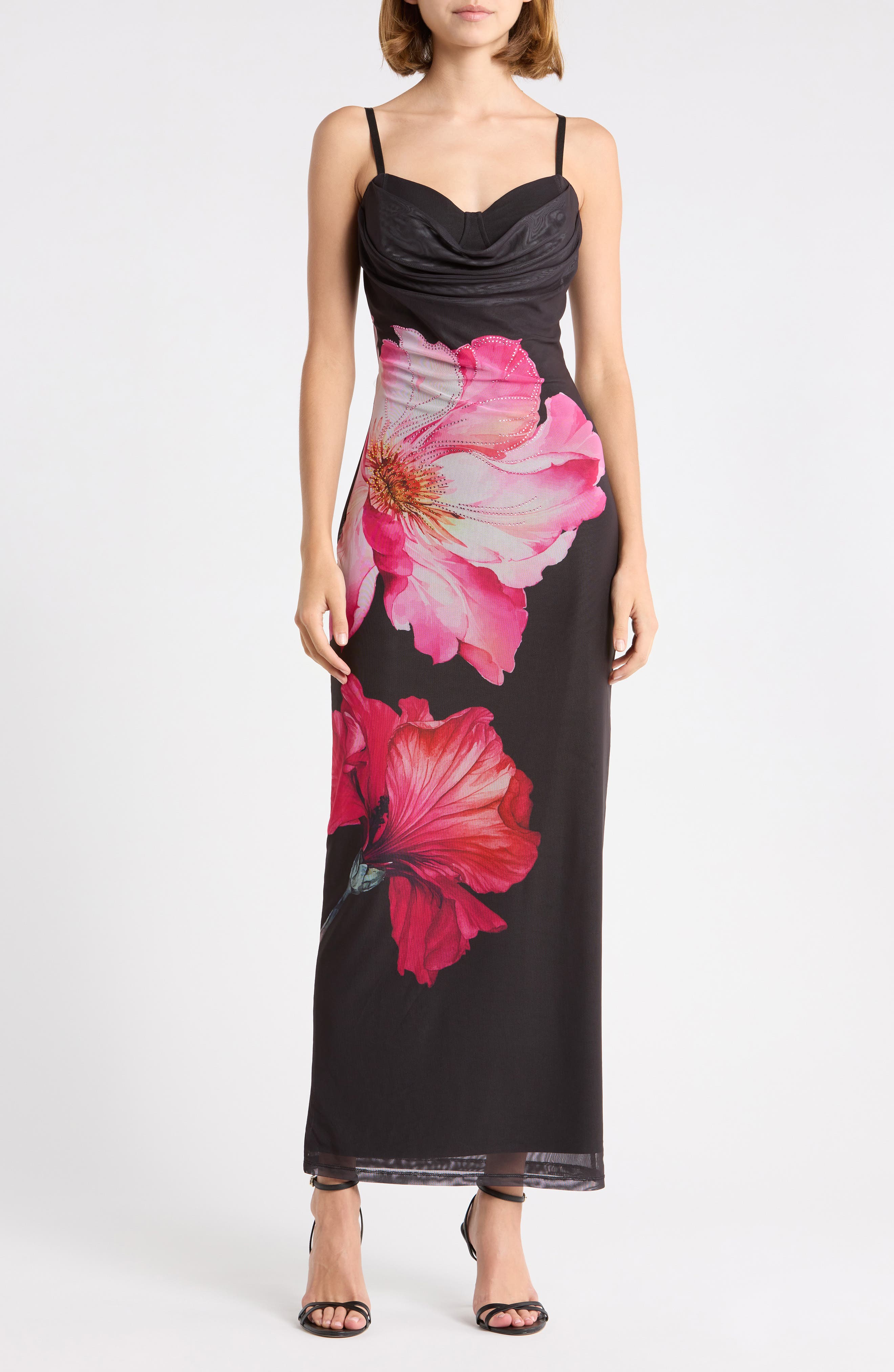 Cowl Neck Maxi Dress