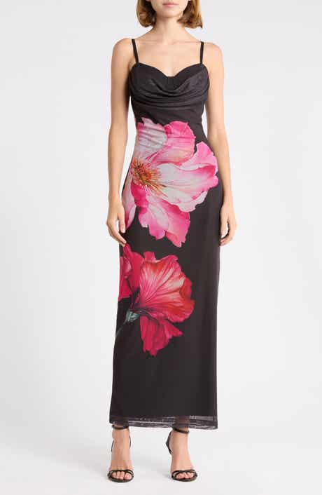 Cowl Neck Maxi Dress