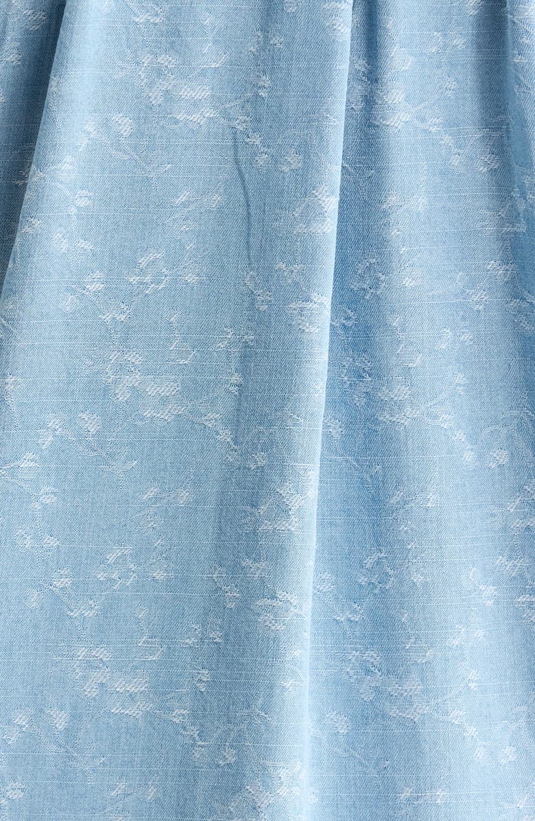 Liverpool Los Angeles Shirred Chambray Button-up Top, Alternate, color, Rose Ice