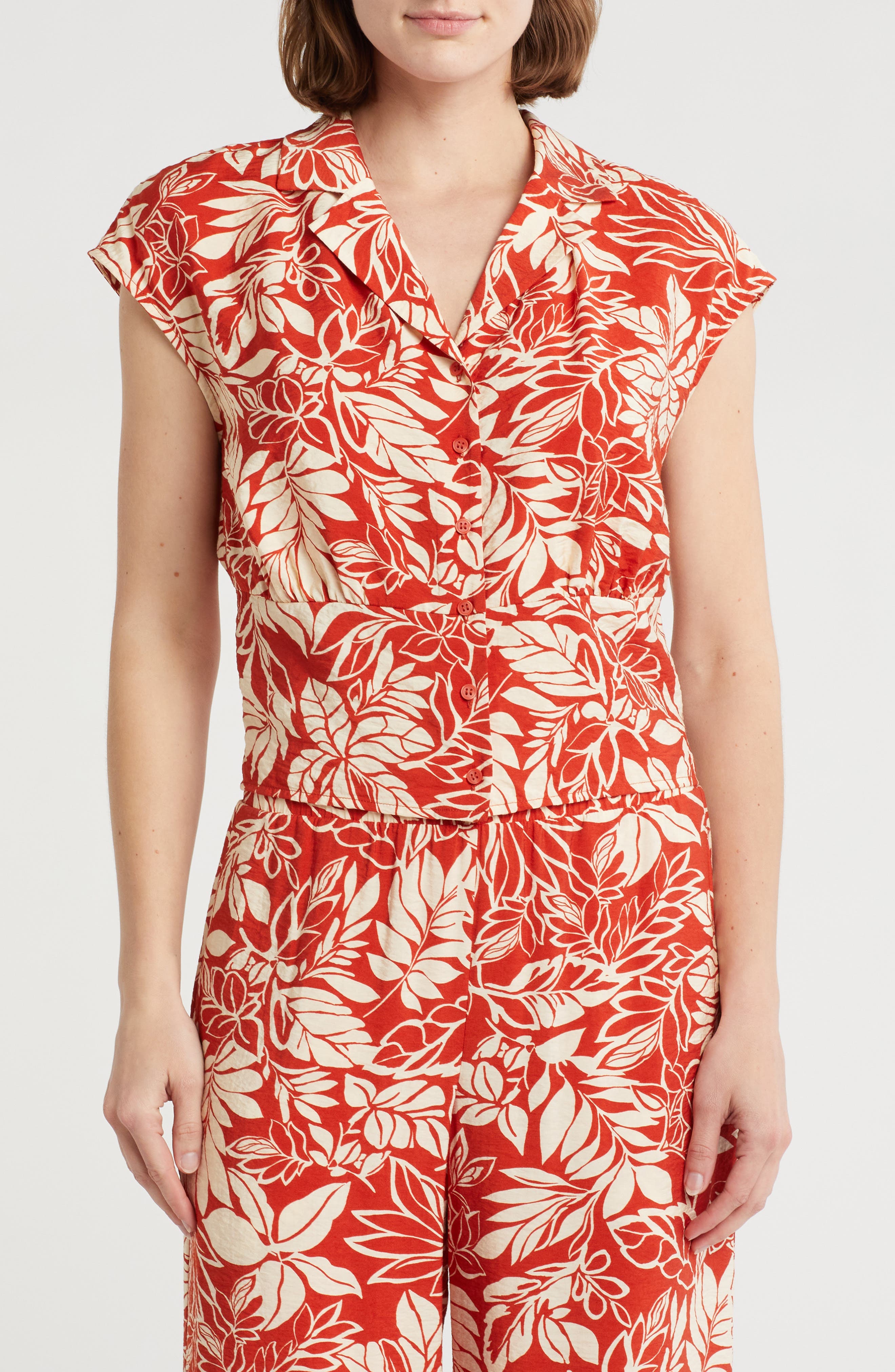 Pleione Patterned Camp Shirt