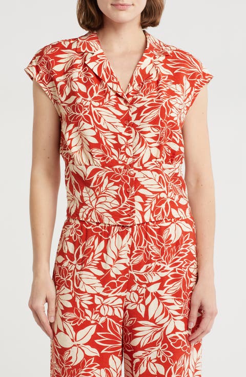 Patterned Camp Shirt