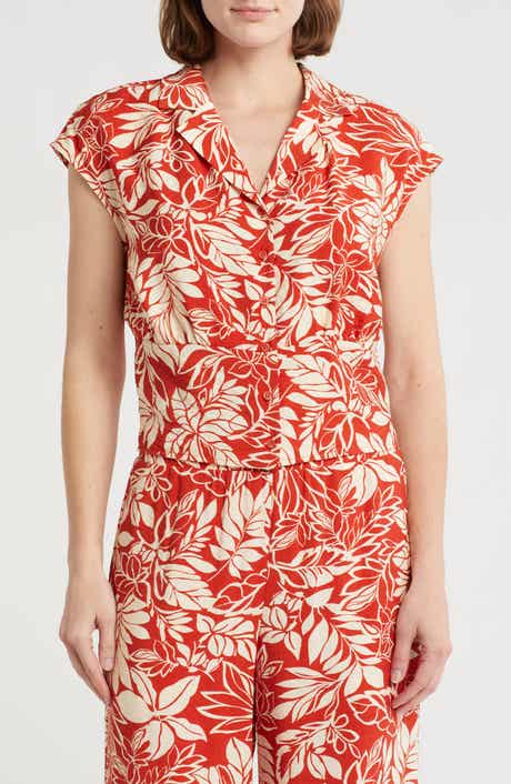 Pleione Patterned Camp Shirt