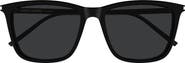 Saint Laurent 56mm Rectangular Sunglasses