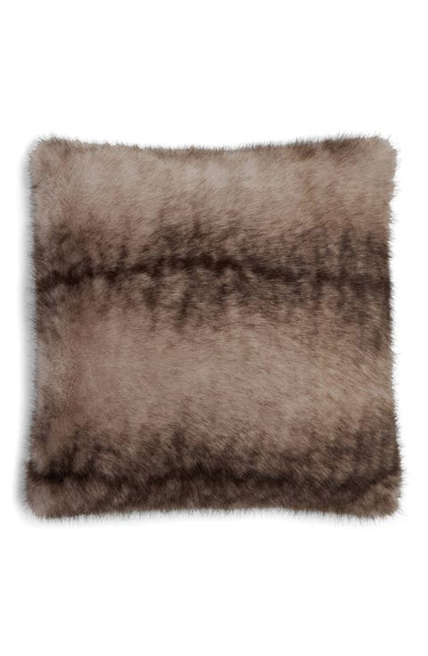 Brenn Faux Mink Accent Pillow