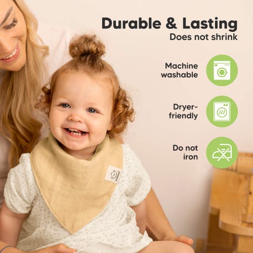 Keababies 8-pack Lumi Muslin Bandana Bibs