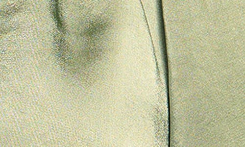 Ramy Brook Nevada Womens Solid Satin Blouse In Dark Sage