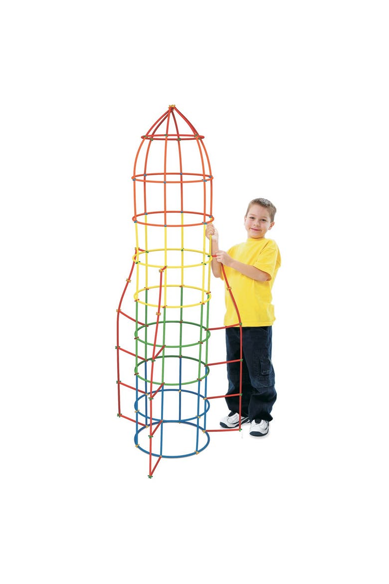 Straws and Connectors - 400 Pieces, Alternate, color, Multicolor