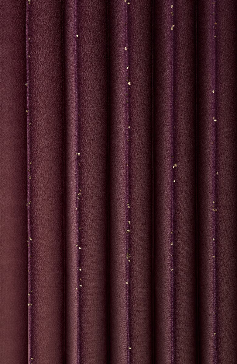 MANGO Metallic Pleated Maxi Dress, Alternate, color,